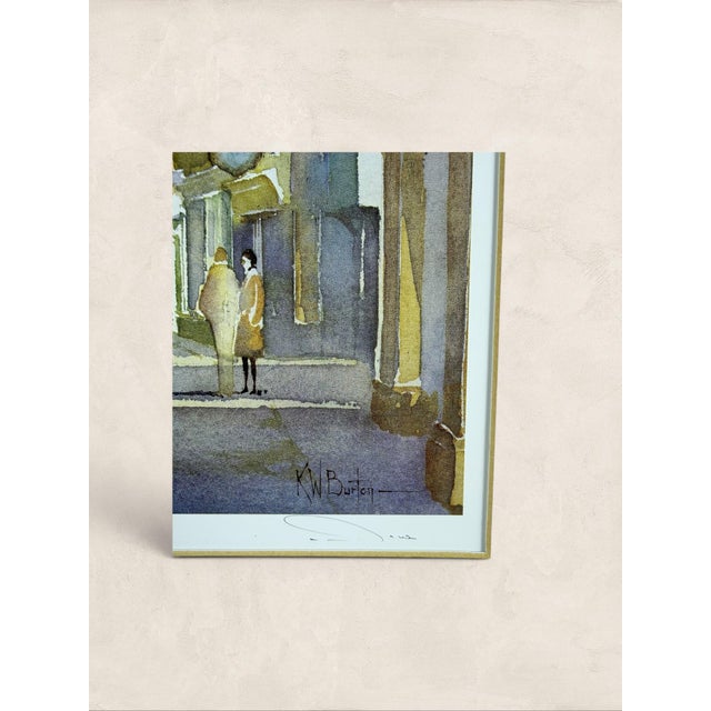 English Vintage English Low Petergate, York. Limited Edition Print Signed by 'Kw Burton' For Sale - Image 3 of 6