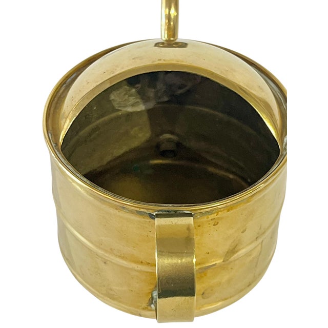 Antique Small French Brass Watering Can For Sale - Image 12 of 12