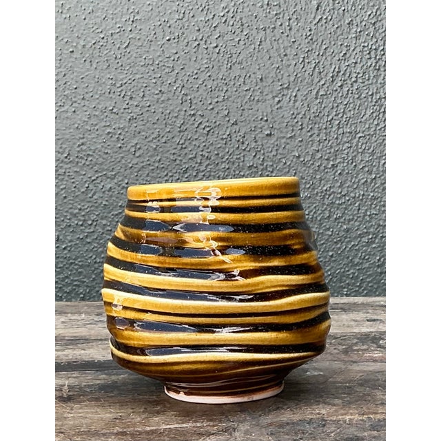 Vintage Original Studio Pottery Vase For Sale - Image 11 of 12