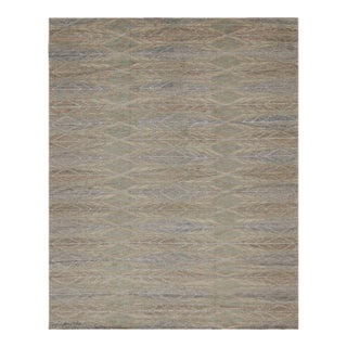 2010s Rug & Kilim’s Scandinavian Style Rug in Beige, Brown & Gray Geometric Patterns For Sale