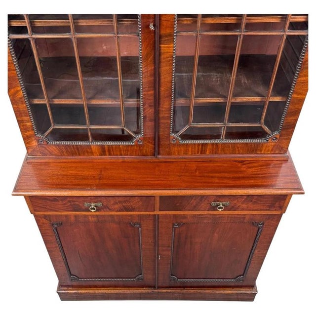 19th Century Regency English Mahogany Bookcase For Sale - Image 6 of 14