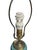 Metal Vintage Pottery Lamp With Gold French Base For Sale - Image 7 of 10