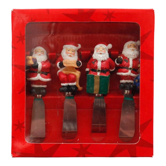 Santa Spreader Knives - Set of 4 For Sale