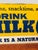 Vintage Connecticut "Drink Milk" Dairy Advertising Metal Sign, 44 Inches For Sale - Image 15 of 18