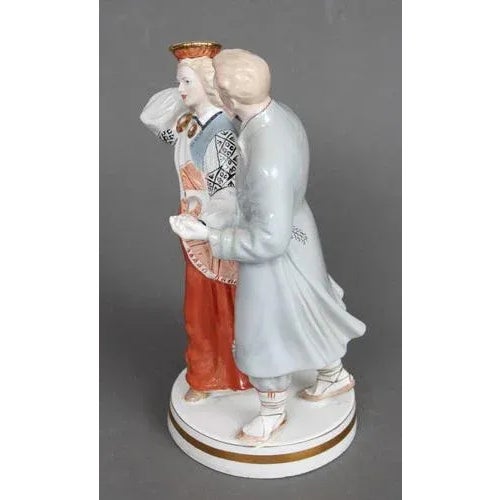 National Son with National Daughter Porcelain Figure For Sale - Image 4 of 9