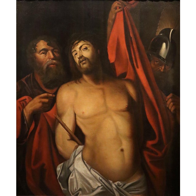 Follower of Rubens, Ecce Homo, 1700, Oil on Canvas For Sale - Image 16 of 16