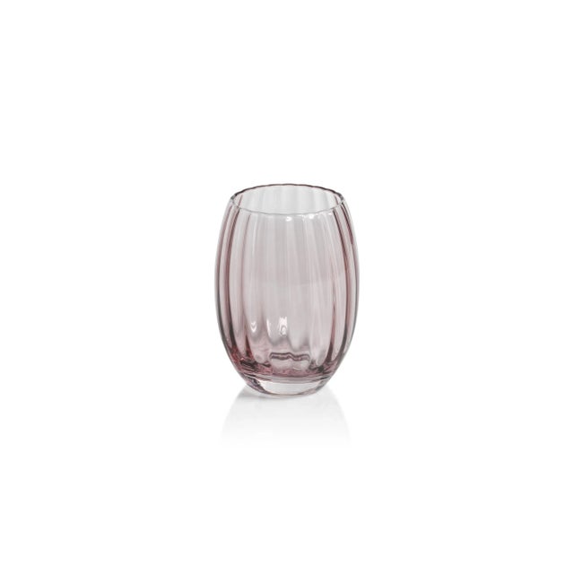 Contemporary Malden Optic Stemless All-Purpose Glasses - Wine, Set of 4 For Sale - Image 3 of 4