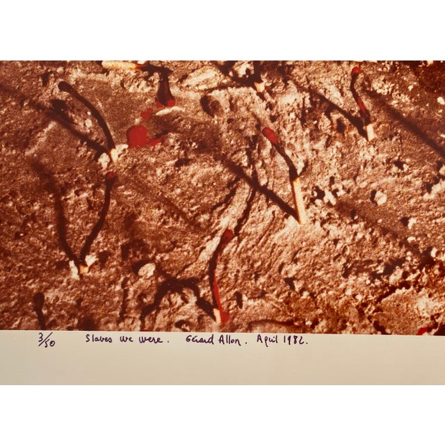 Photography Gerard Allon, Vintage Color Photograph Hebrew "Slaves We Were" Signed C Print Photo Israeli, 1982 For Sale - Image 7 of 9
