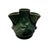 Art Deco Vintage Roseville Pottery Clematis Flower Frog (Shape 50) Green Glaze 1944 E-4. For Sale - Image 3 of 6