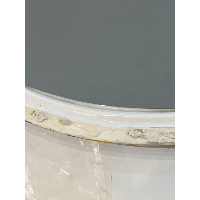 Vintage Italian Capri Style Yellow and Blue Ceramic Mirrored Tray With Shell Design For Sale - Image 13 of 16