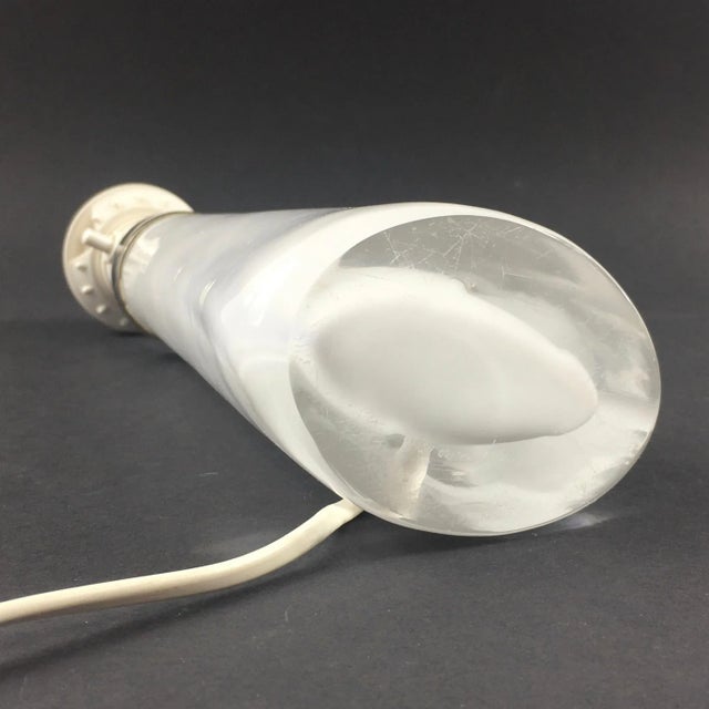 Scandinavian Glass Table Lamp by Carl Fagerlund for Orrefors, Sweden, 1960s For Sale - Image 11 of 13