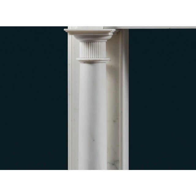 Georgian Statuary Marble Fireplace Surround For Sale - Image 5 of 8