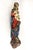 Red Antique Polychrome Virgin and Child Wall Sculpture, 1760 For Sale - Image 8 of 18
