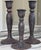 Spanish Revival Vintage Metal Candle Stick Holders - Set of 3 For Sale In Seattle - Image 6 of 15