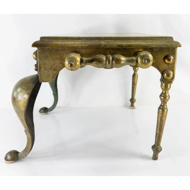 Metal English or American Brass Fireplace Trivet For Sale - Image 7 of 12