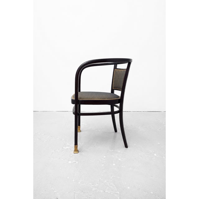 Secessionist Armchairs by Otto Wagner for the Dispatch Office of the Daily Newspaper Die Zeit / Mundus, Vienna, 1901, Set of 2 For Sale - Image 5 of 8