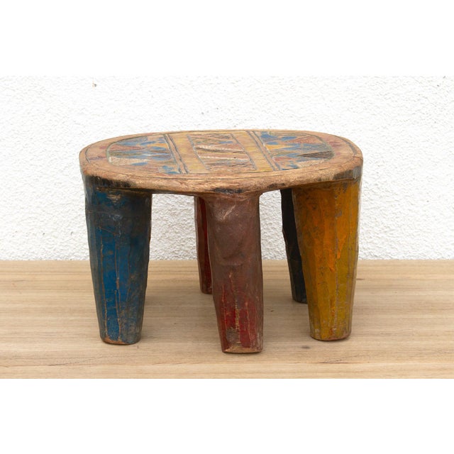 Vintage Nupe Stool, Tribal Celebration For Sale In Los Angeles - Image 6 of 7