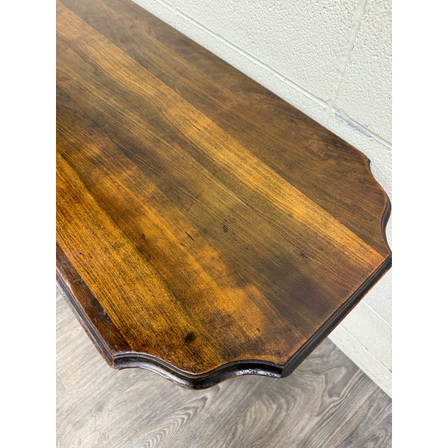Brown Vintage Jacobean Revival Sofa Table Console Table Hall Table For Sale - Image 8 of 13