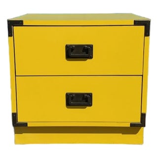 1960's Colormates Style Yellow Chest of Drawers For Sale