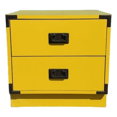 1960's Colormates Style Yellow Chest of Drawers For Sale