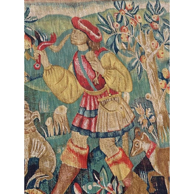 French Tapestry Screenprinted by Hand, 1970s For Sale - Image 11 of 18