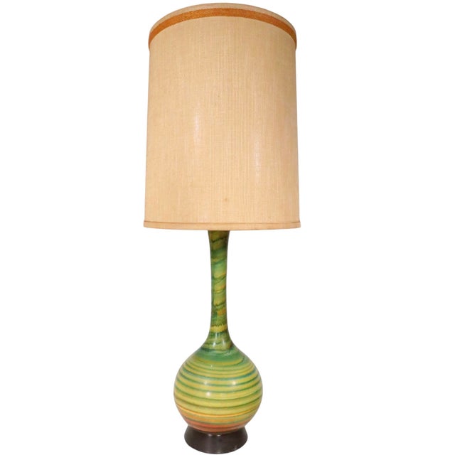 1957 Mid Century Ceramic Table Lamps by the Quartite Creative Corporation - a Pair For Sale - Image 10 of 18