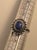 This stunning vintage Navajo Artisan sterling silver ring showcases a beautiful oval-shaped lapis lazuli gemstone embedded...