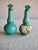 Turquoise Pair of Sevres Style Perfume Bottles 19 Century For Sale - Image 8 of 8