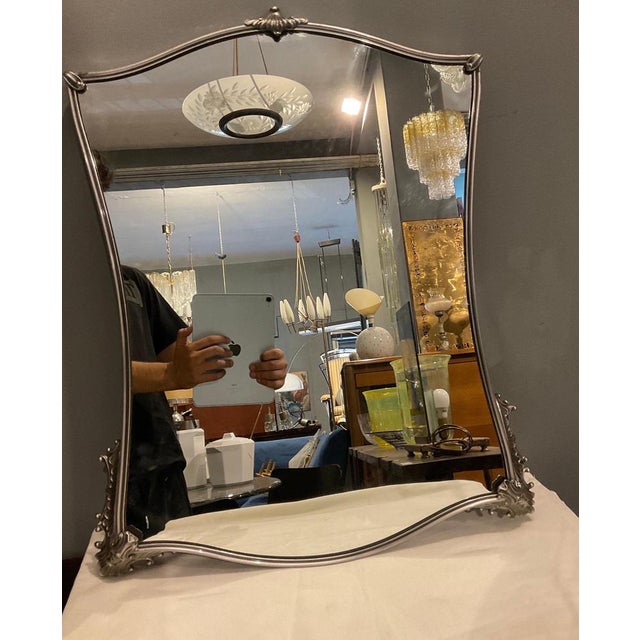 Mirror in Nickel, Italy, 1970 For Sale - Image 4 of 14