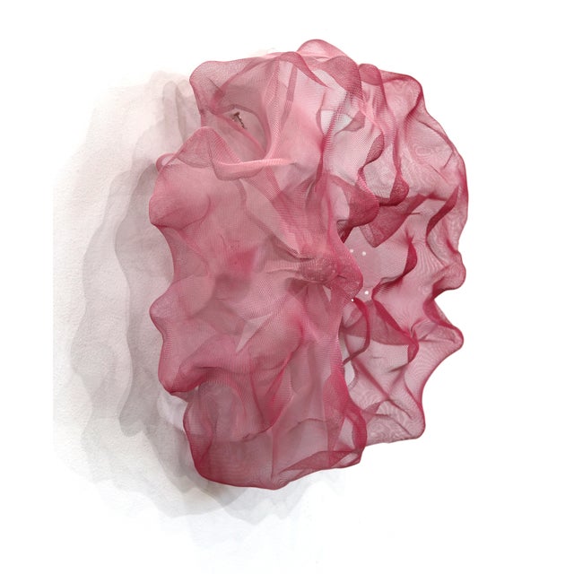 Metal Cotton Candy Cumulus Blush Peach - Abstract Three-Dimensional Wall Original Artwork by Atticus Adams For Sale - Image 7 of 9