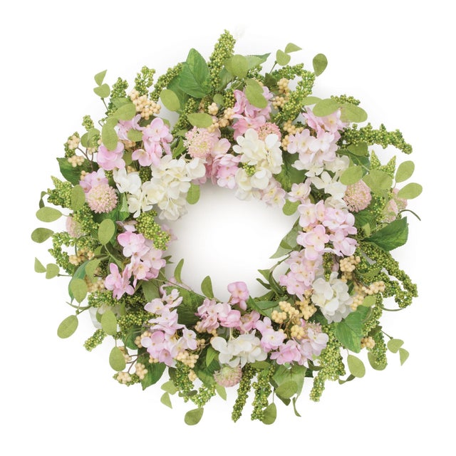 Brighten your home with the fresh, colorful beauty of this Mixed Garden Floral Wreath. Measuring 22 inches in diameter,...