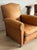 Vintage Pair of French Leather Moustache Chairs For Sale - Image 4 of 18