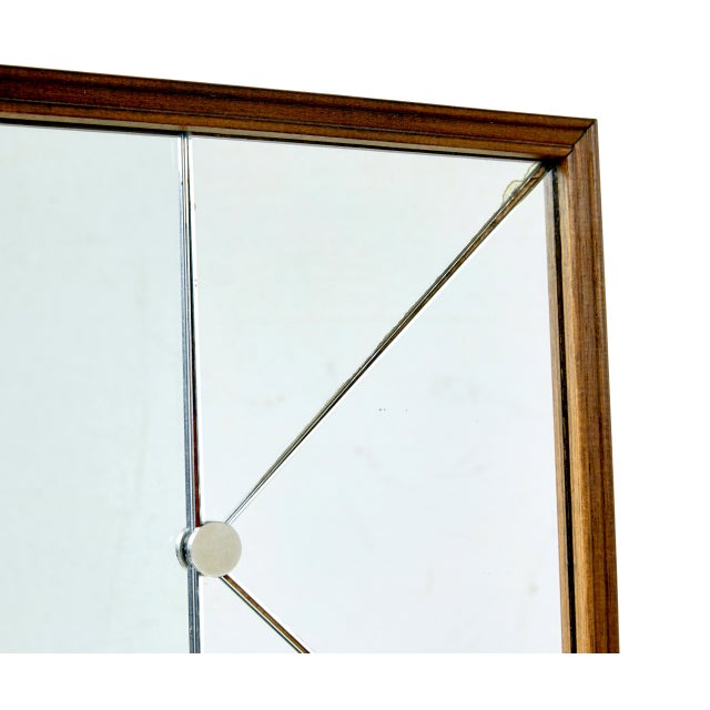 Mid-Century Modern Large Mid-Century Modern Scandinavian Harlequin Mirror, 1960 For Sale - Image 3 of 6