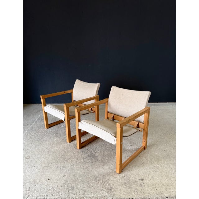 Ikea Diana Safari Chair Set by Karin Möbring for Ikea, 1990s, Set of 2 For Sale - Image 4 of 18