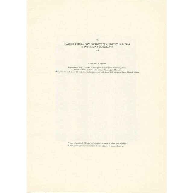 1950s Giorgio Morandi, Still Life with Composter, Long Bottle and Fluted Bottle, 1928-1957, Lithograph For Sale - Image 5 of 7