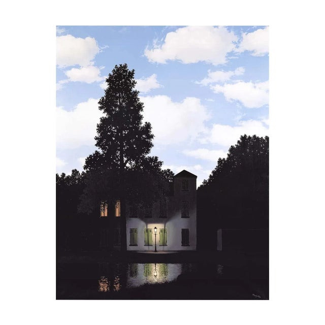 Artist: Rene Magritte Title: L'Empire des Lumieres Year: Unknown Signed: No Medium: Offset Lithograph Paper Size: 39.25 x...