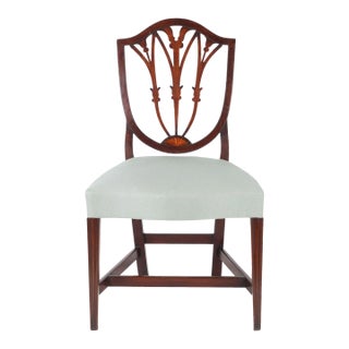 English or Scottish Hepplewhite Mahogany Shield Back Side Chair, C. 1780 For Sale