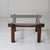 Brown Mid-Century Modern Coffee Table in Glass and Teak, 1960s For Sale - Image 8 of 8