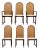 1950s Walnut Dining Chairs Attributed to Milo Baughman- Set of 6 For Sale