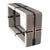 "Armonia" Console With Stainless Steel and Bronze Details, Handmade For Sale - Image 9 of 10