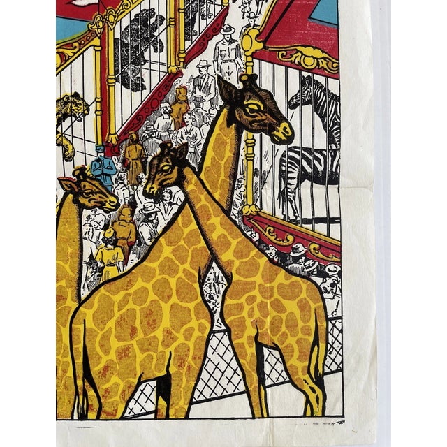 Vintage Great American Circus Poster by the Enquirer Printing Cincinnati 21x28” For Sale - Image 9 of 10