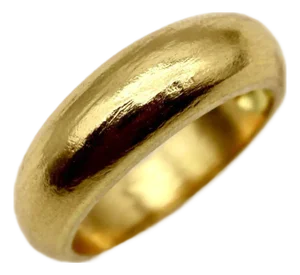 Vintage 22k Gold Dome Ring, Size 7.25