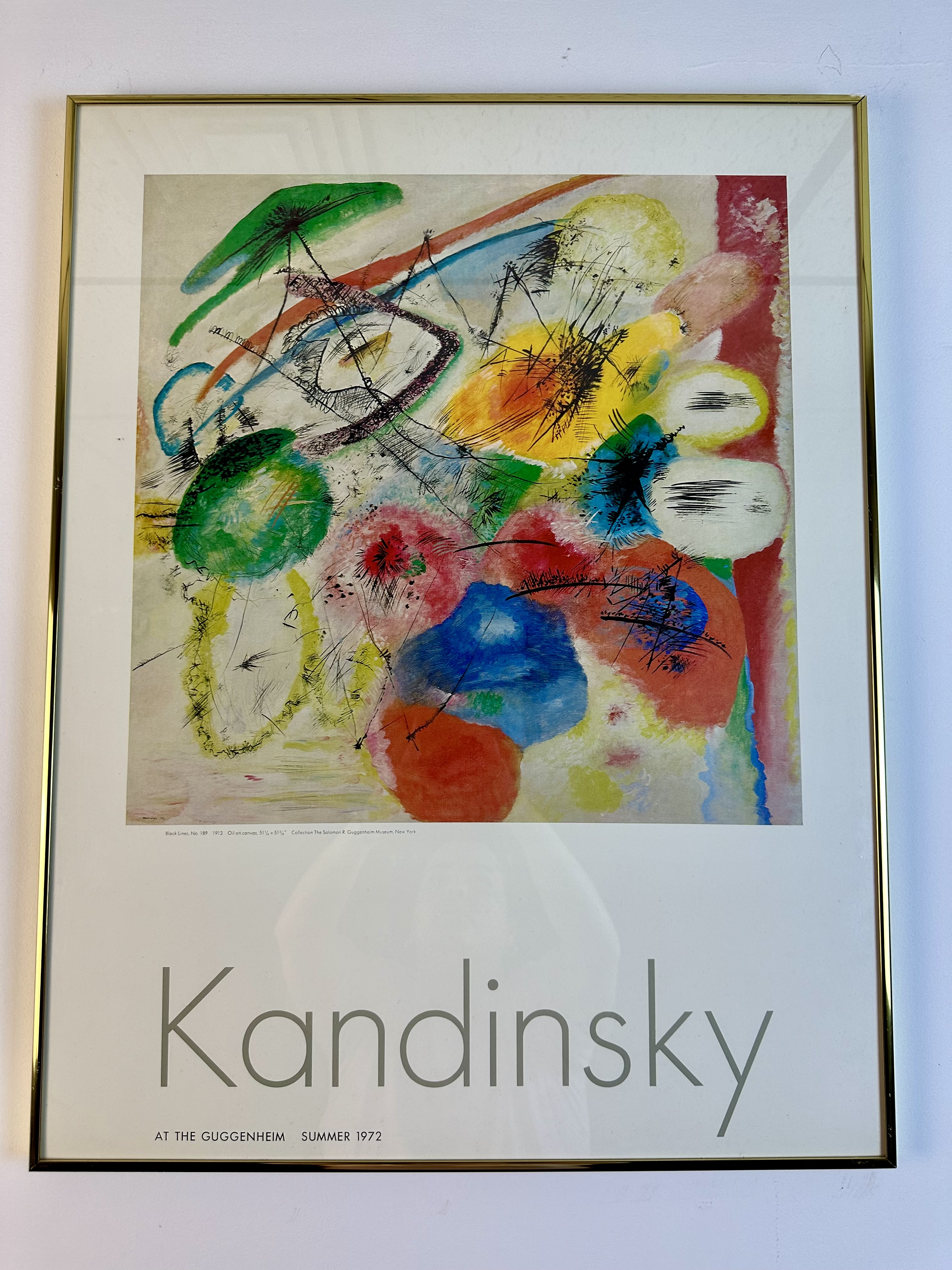 Kandinsky Guggenheim 1972 Poster | Chairish
