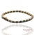18k 750 Yellow Gold Natural Diamond and Blue Sapphire Tennis Bracelet For Sale - Image 4 of 13
