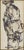 After Rembrandt, Old Man with Staff, Pen Drawing, 19th Century For Sale - Image 3 of 5