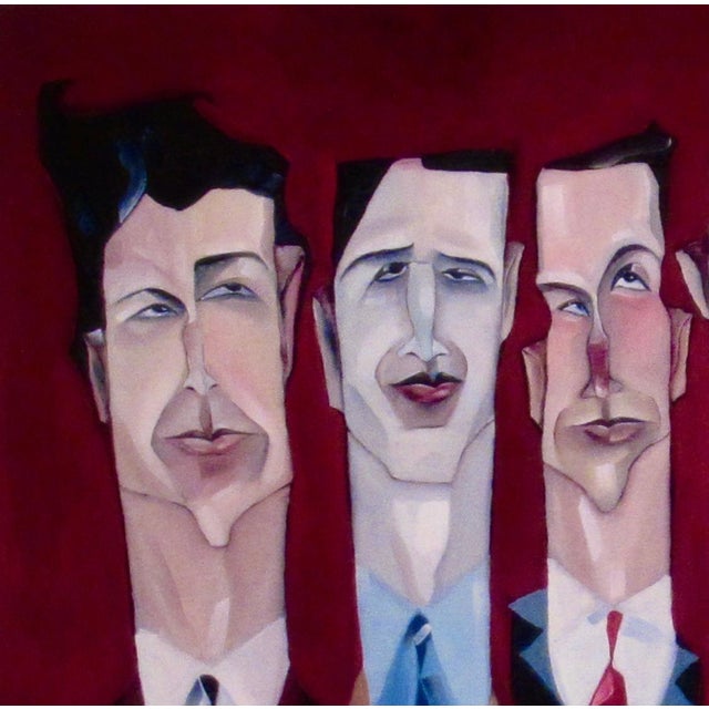 Michael Todd White Untitled (Personages Drinking) 2 C.2005 Reproduction Print For Sale - Image 4 of 7