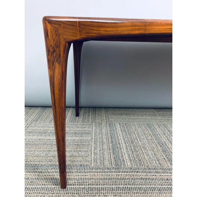 1960s Heltborg Møbler Rosewood Coffee Table Designed by Erling Torvits Model 165 For Sale - Image 9 of 9