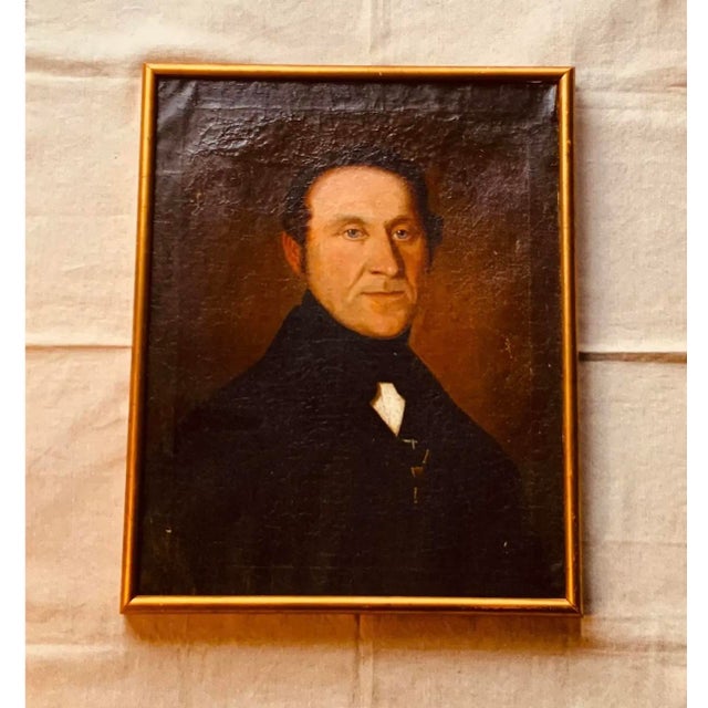 Mid-19th Century American Oil Portrait of a Gentleman, Nantucket Estate For Sale - Image 15 of 15