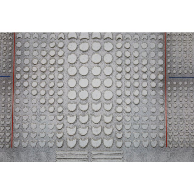 Wood Large Abstract Acrylic Painting by Listed Artist Paul Maxwell For Sale - Image 7 of 9