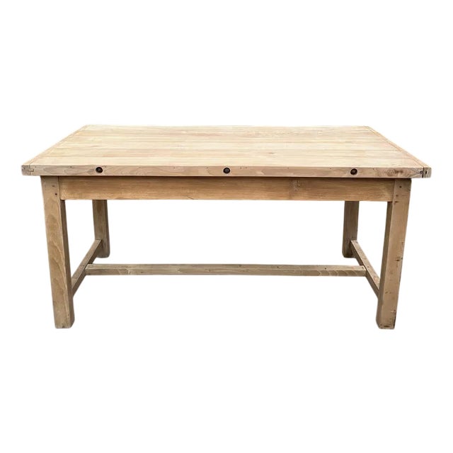 Butcher's Table in Solid Beech For Sale